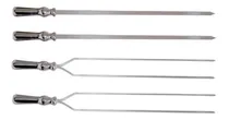 Comprar Kit 4 Espetos Para Churrasco Churrasqueira Alumínio 