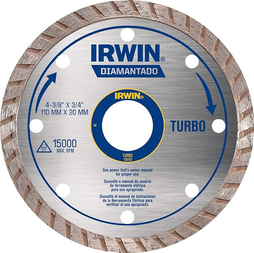 Disco Diamantado Turbo 110mm Iw13893 Irwin