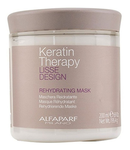 Imagen 1 de 2 de Mascarilla Capilar Keratin Lisse Desing Rehydrating Alfaparf