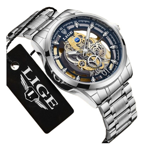 Reloj Para Hombre Estilo Esqueleto 