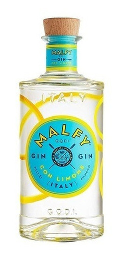 Imagen 1 de 1 de Gin Malfy Con Limone 700ml 41% Italia Local