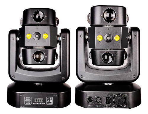 Cabeza Movil Led Rgb + Laser Luz Estrobo Dmx Dj