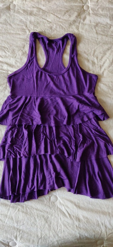 Musculosa Talle S De Modal Violeta Con Bolados, Divinaaaa!!