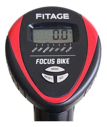 Bicicleta Fija Magn tica Residencial Fitage Focus Bike Color Bordo
