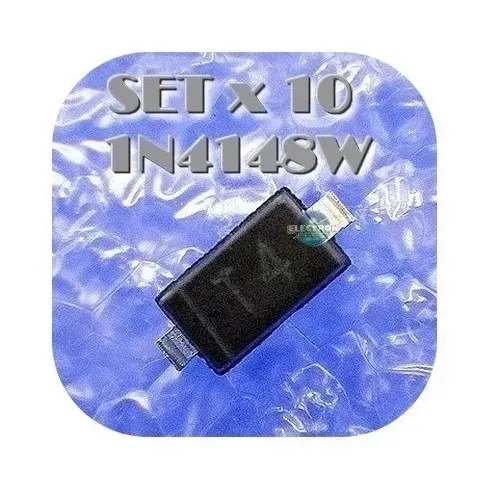 Set X 10 Diodos Smd 1n4148w Bav16w Código W1 T4 T6 A2 1n4148