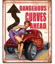 Comprar Anuncio Poster Lamina Cartel Curvas Peligrosas