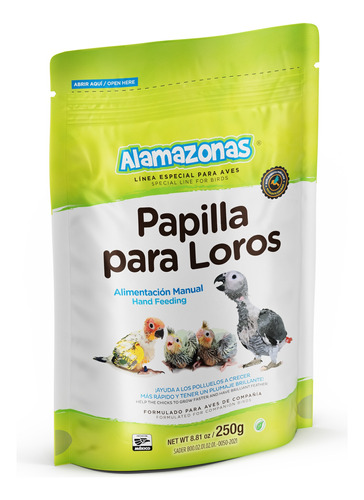 Papilla Para Loros Alamazonas 250g 100% Mexicano