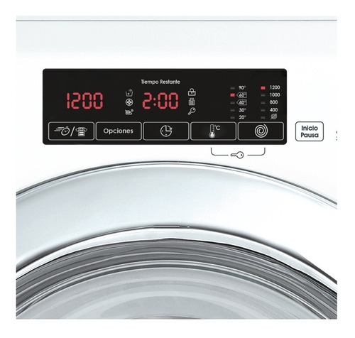 Imagen 2 de 5 de Lavarropas automático Candy GrandÓ Vita GVS128 blanco 8kg 220 V