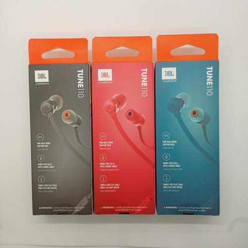 Imagen 5 de 7 de Audífonos Jbl Tune 110 (manos Libres)