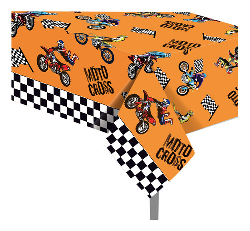 2 Mantel Fiesta Cumpleaño Motocicleta Desechable Plastico 54