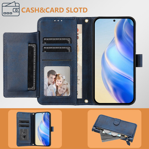 Funda De Piel Tipo Cartera Para Teléfono Inteligente Honor X8 X8a X8b X8c