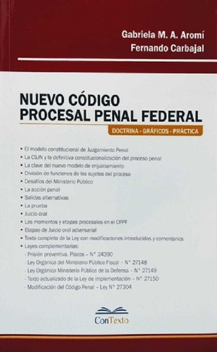 Nuevo Código Procesal Penal Federal 2020 Aromí - Carbajal