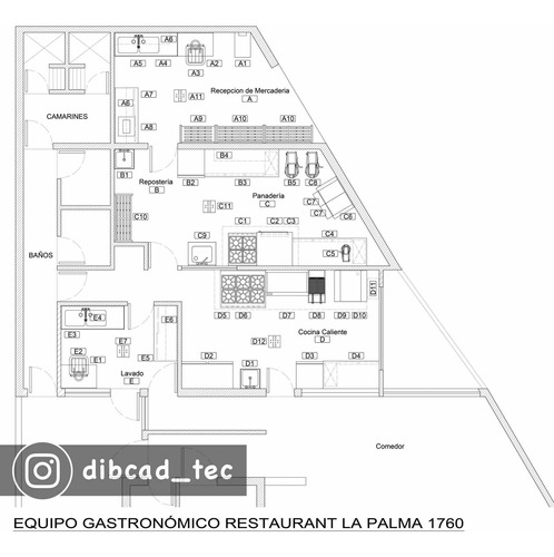 Imagen 1 de 5 de Planos,dibujos Arquitectonicos.diseño Proyectos Gastronomico