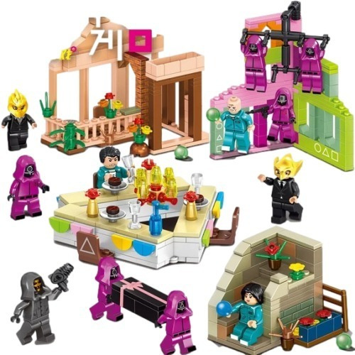 Modelo De Bloque De Construcción Lego Para Juego De Calamar 
