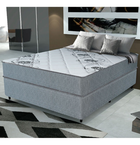 Sommier Somier 2 Plazas Espuma Alta Densidad Guaruja 1.40