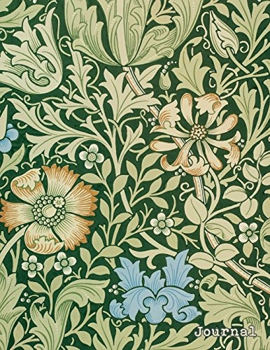Journal Beautiful Vintage Art Nouveau Flower Print | 150 Col