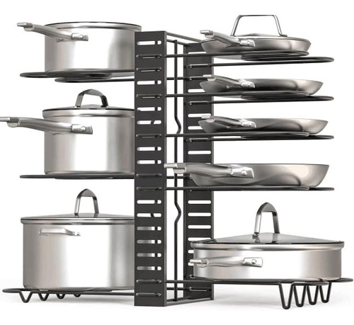 Pot Rack Organizers Multilayer Pot Shelf Thicken Art Iron