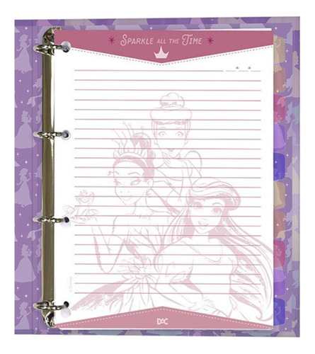 Pasta Registradora A4 Dac Once Upon A Time Violeta Lisa X Unidade