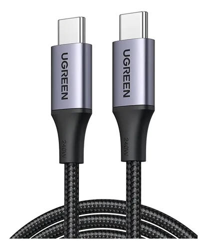 Cabo Ugreen Usb C Sincronização Dados 480mbs 240w 2 Metros