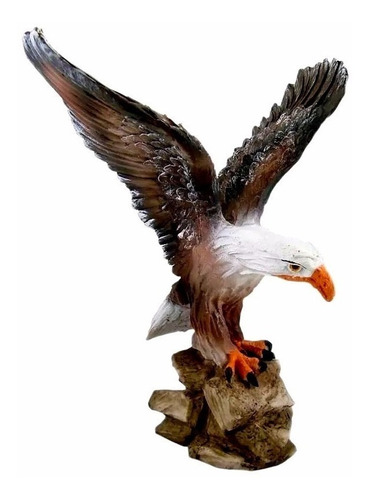 Águia De Resina Escultura Trofeu Ótimo Tamanho