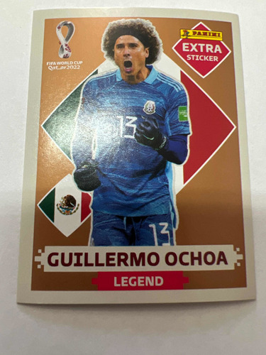 Lámina Panini Extra Sticker Bronce Guillermo Ochoa