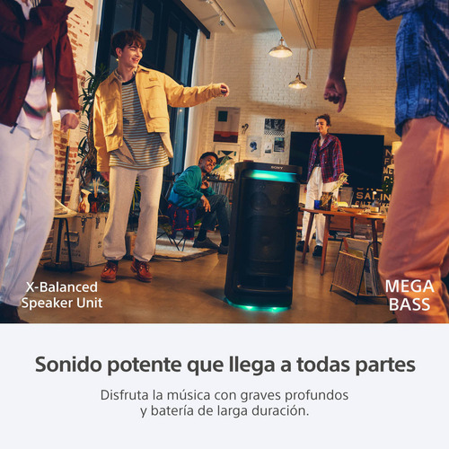 Parlante Portátil Bluetooth Inalámbrico Sony Srs-xv900 Color Negro
