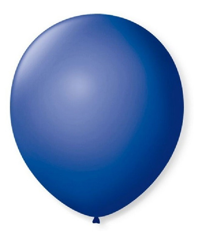 Balão De Festa Latex 9'' 23cm - Azul Cobalto - 50 Unidades -