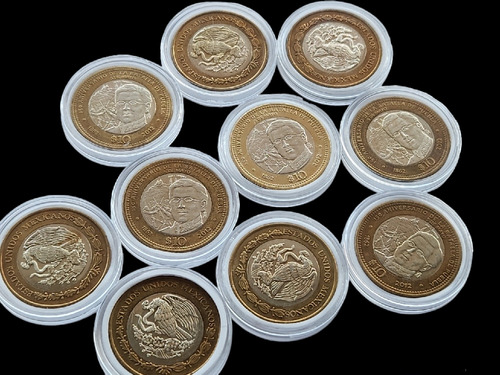 10 Monedas De $10 Pesos, ((nuevas Sin Circular)) I. Zaragoza