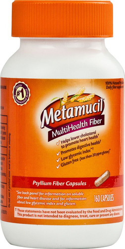 Metamucil Multihealth Fibra Cápsulas 160 Cápsulas