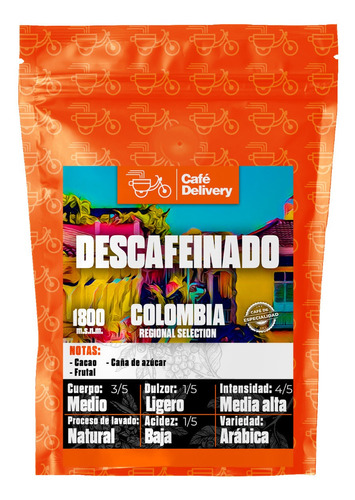 Cafe Colombia Excelso Descafeinado 1/4 Kg En Grano O Molido