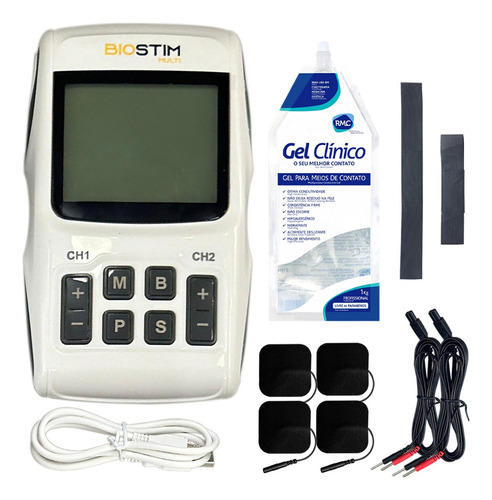 Aparelho De Correntes Biostim Multi Gel 1kg E Cintas Bioset