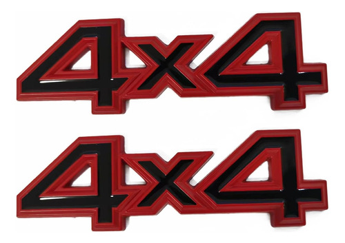 2 Piezas De Emblema 3d De 4 X 4, Calcomanías De Metal Para P