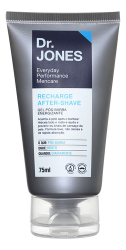 Recharge after shave gel pós barba Dr. Jones 75mL