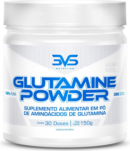 Glutamina Powder Em Pó 100% Pura 150gr - 3vs