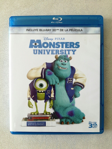 Monsters University - Pixar - Blu Ray 3 D