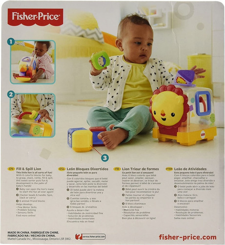 Imagem 2 de 2 de Leão De Atividades - Fisher Price Dmc45 Marca: Mattel
