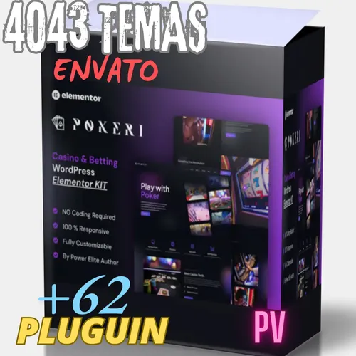De +4000 Temas Envato Elementor Wordpress + 62 Pluguins Pro | MercadoLivre