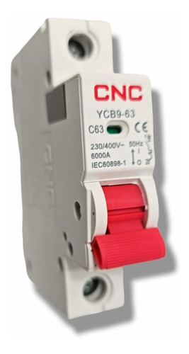 Interruptor Automático Curva C 63a 6ka Cnc