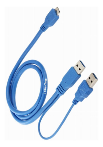 Zcss02y Cable Usb 3.0 Disco Duro + Aux. Corriente Computoys