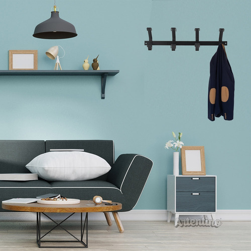Imagen 2 de 6 de Perchero Pared Industrial Moderno Metal Organizador 4 Brazos