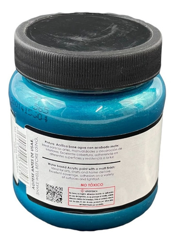 Imagen 3 de 3 de Acrílico Vanguardia Turquesa Metálico 565 De 250 Ml.