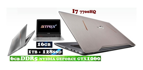 Laptop  Asus Strix Gl702vm Ds74  16gb Tb+128ssd 6gb Nvidia