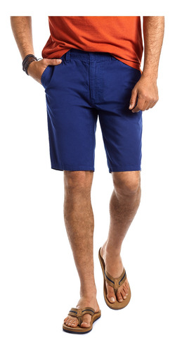 Bermuda Hombre Garment Dyed Azul Ferouch Ss 2022