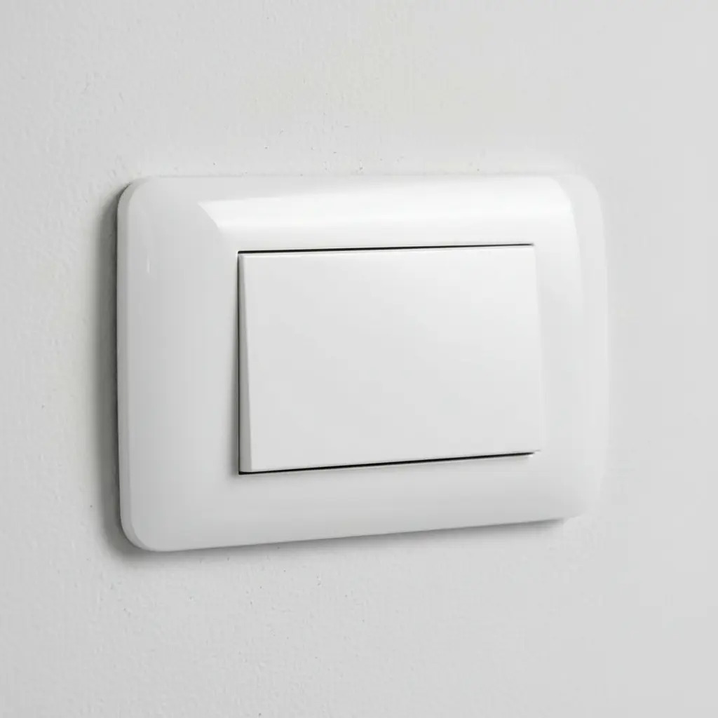 Interruptor Simple Lexo Blanco Teclón 73mm 10A Eléctrico Residencial
