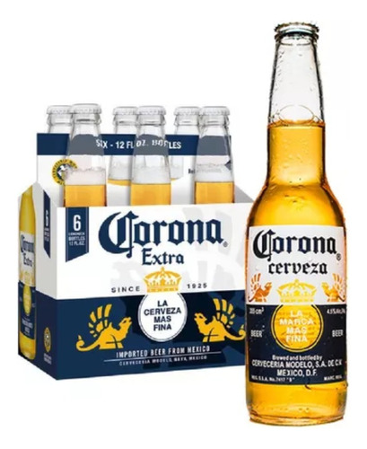 Cerveza Corona American  Lager 330 ml 6 Unidades Go Bar®