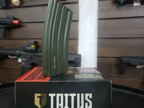 Imagem 2 de 3 de Airsoft Magazine Carregador M4 Mid Cap 120bbs Taitus Verde