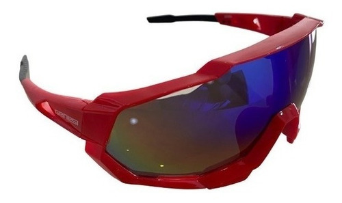 Oculos Ciclismo Elite Genesi Vermelho Com Lente Espelhada