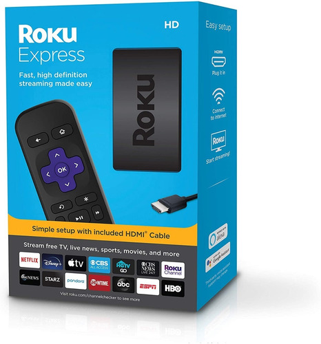 Imagen 1 de 9 de Roku Express Streaming Media Player Smart Tv Netflix Youtube