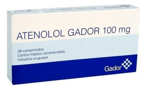 Atenolol Gador® 100 Mg X 28 Comprimidos