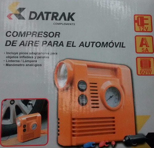 Compresor Aire12v 100 Psi Para Carro Motos. Con Linterna